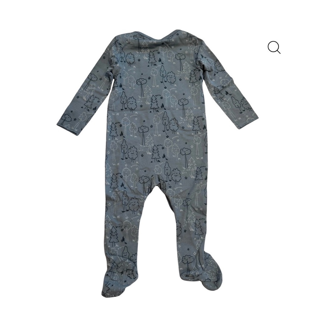 Stella McCartney Kids Blue One Piece Footie sleeping Tree Print - Picture 3 of 5